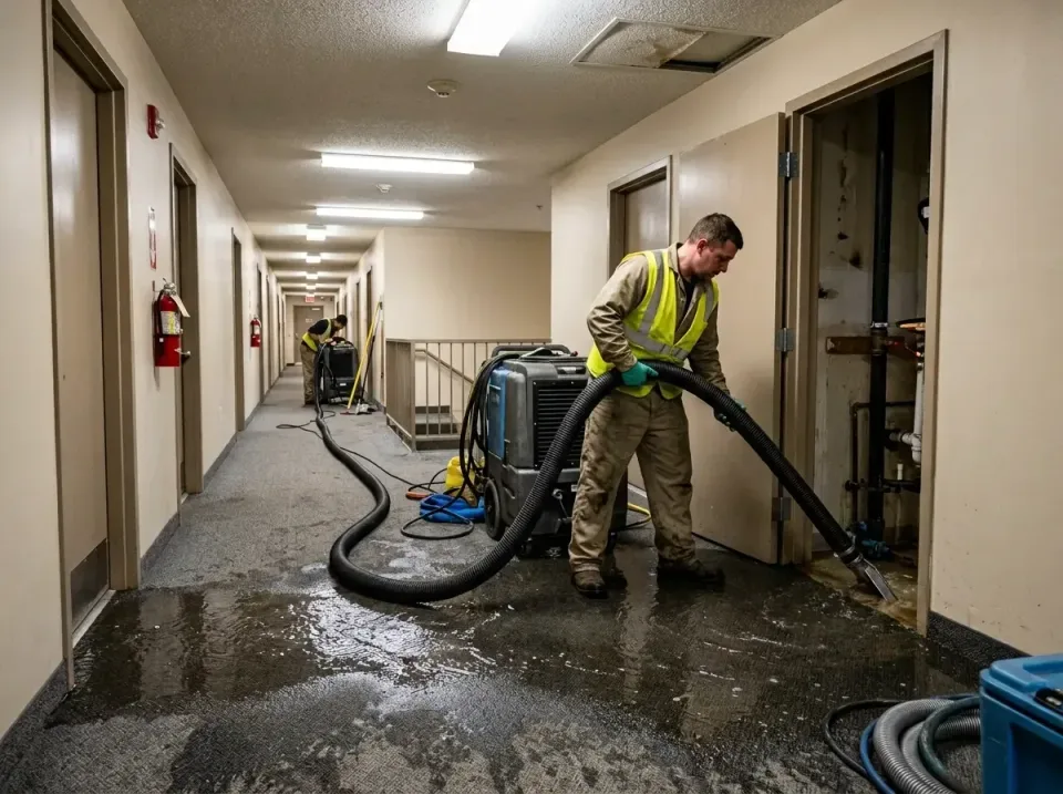 multi-unit-apartment-hallway-f-005 — frequently asked questions, Emergency Burst Pipe Water Extraction & Removal in Red Lodg…